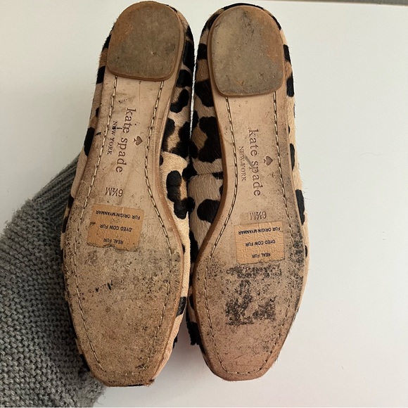 Kate Spade Fur Ballet Flats Size 6.5 - Picture 8 of 9